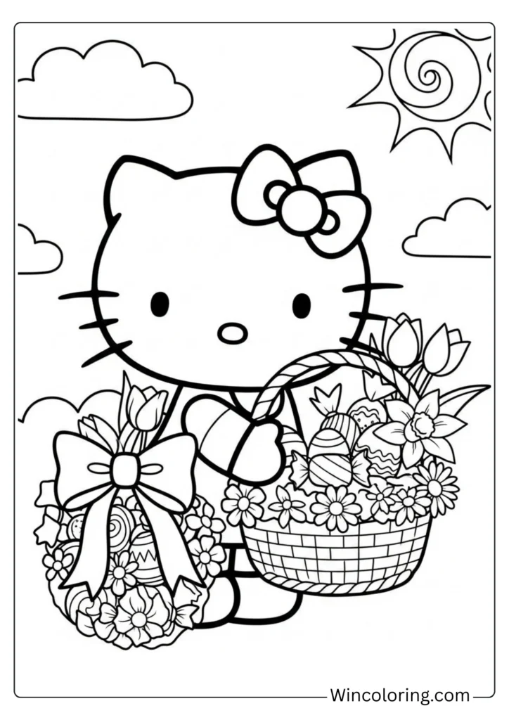 Hello Kitty Spring Basket