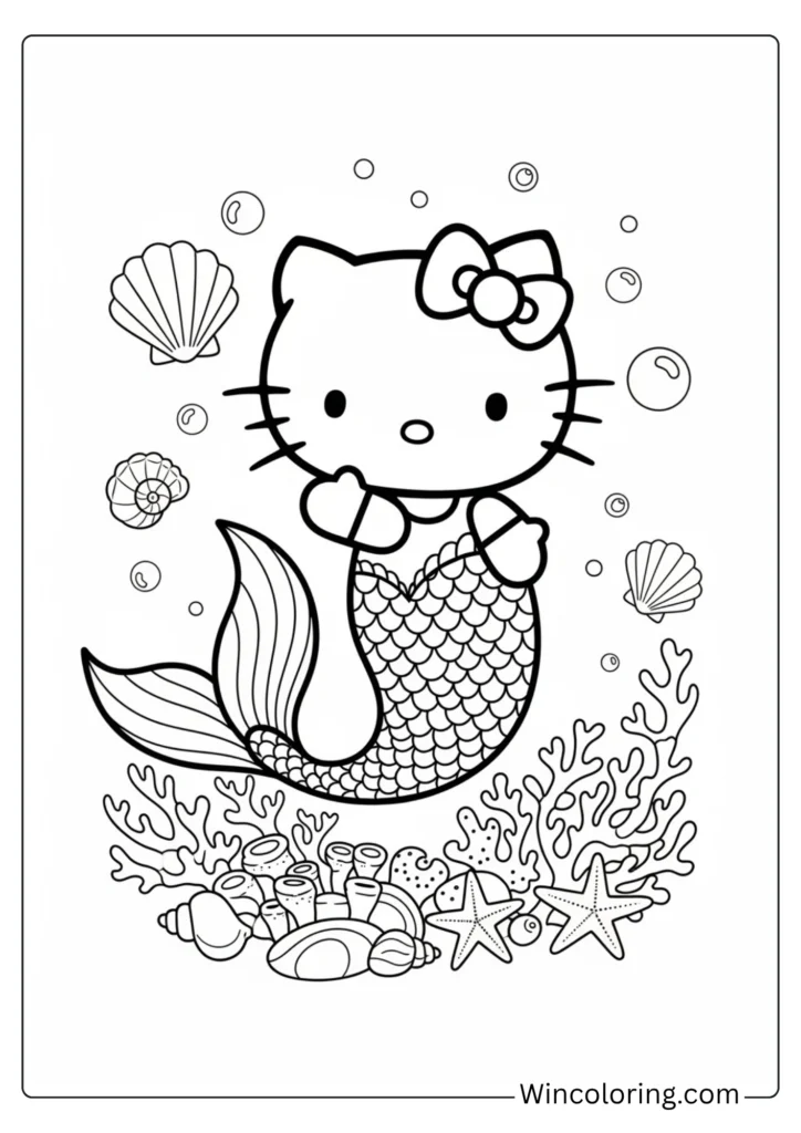 Hello Kitty mermaid