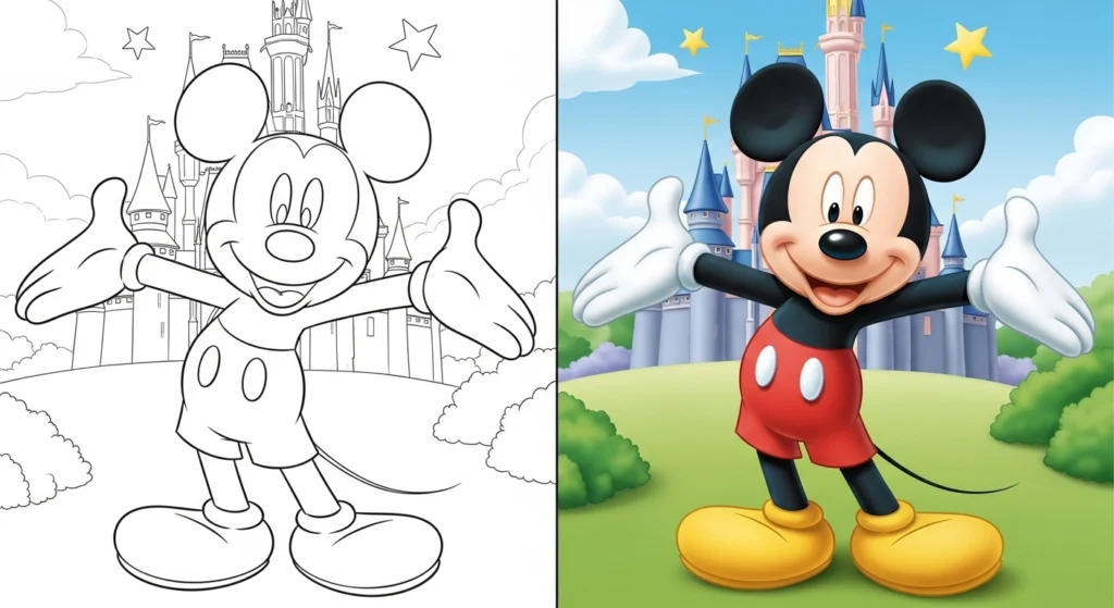 mickey mouse coloring pages