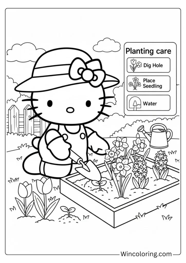 Sweet Hello Kitty Flower Planting
