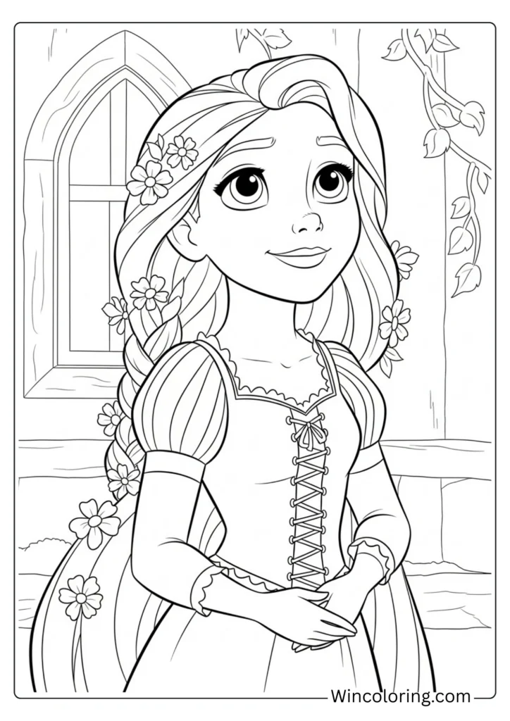 Adorable Rapunzel with Innocence