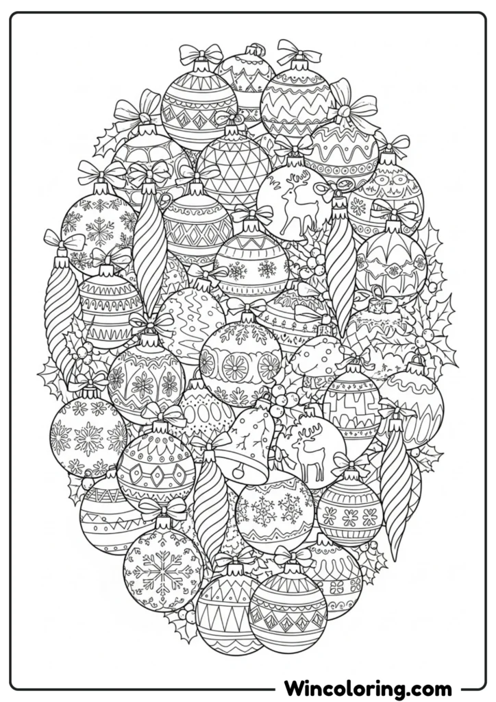 Christmas Ornaments Cluster