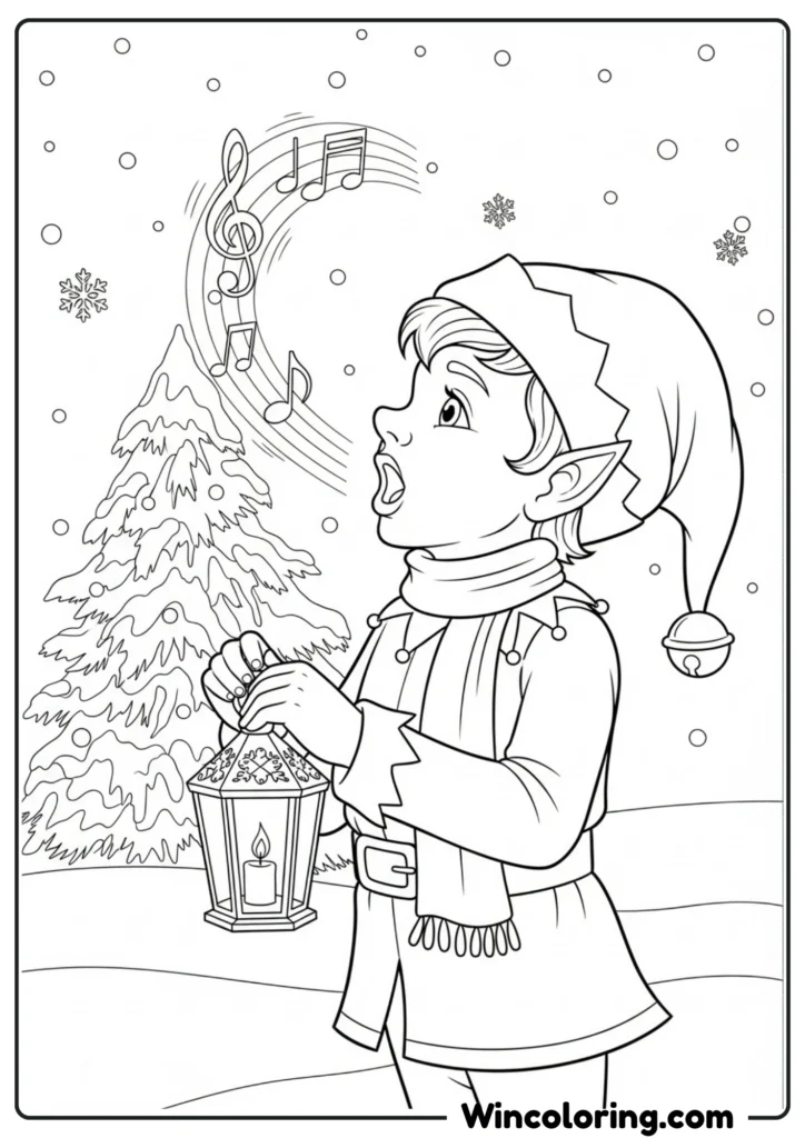 Elf Christmas Caroling