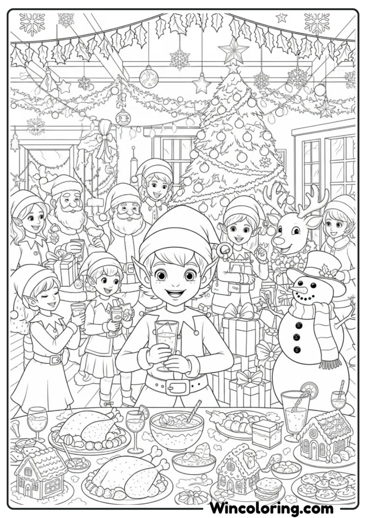 Elf Christmas Party Celebration