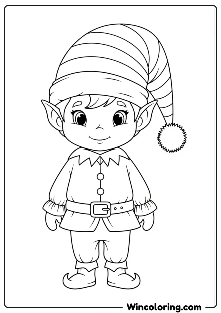 Elf in Stocking Cap