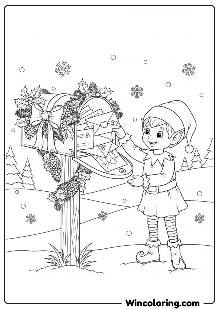 Elf's Christmas Mailbox