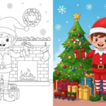 elf coloring pages