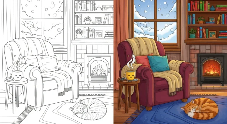 cozy coloring pages