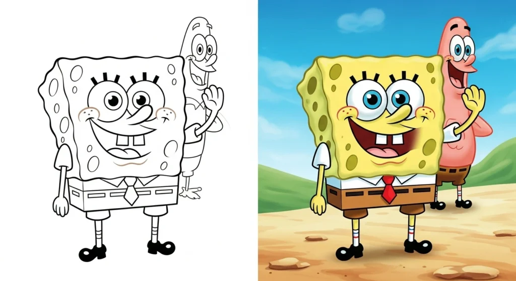 SpongeBob coloring pages