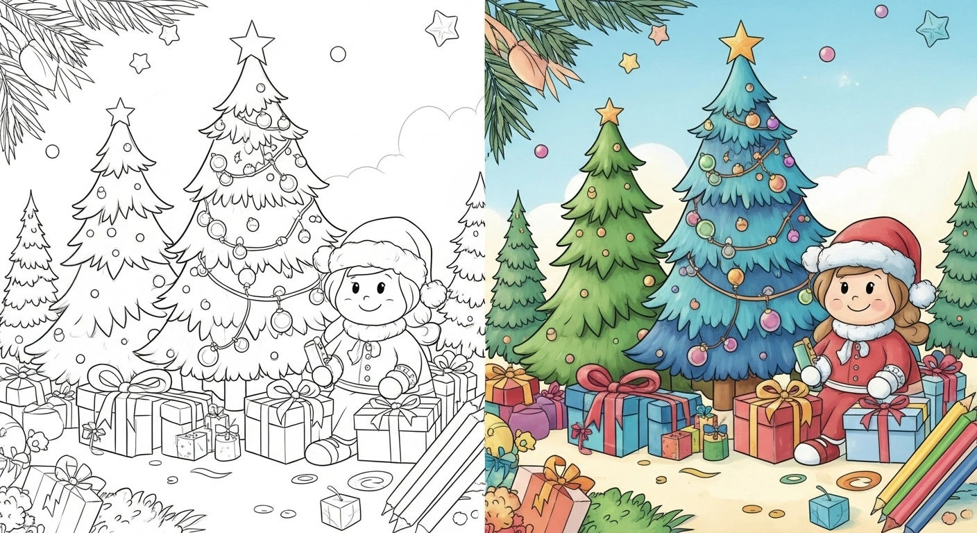 Christmas coloring pages