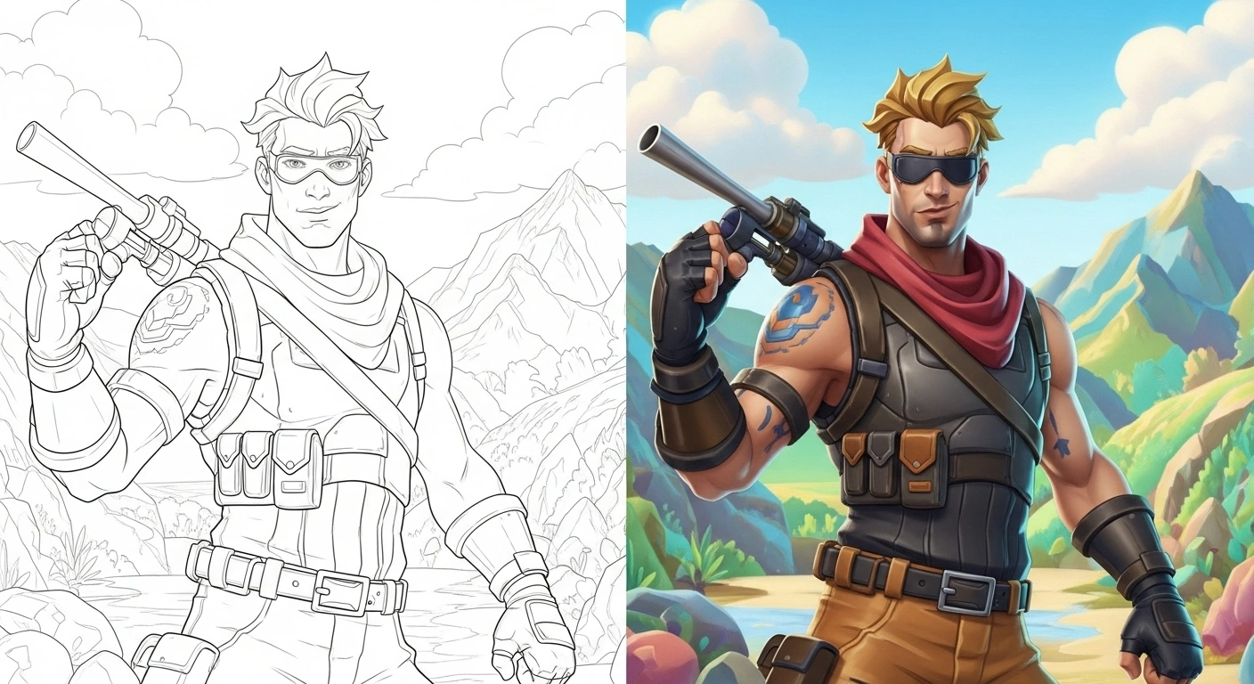 Fortnite coloring pages