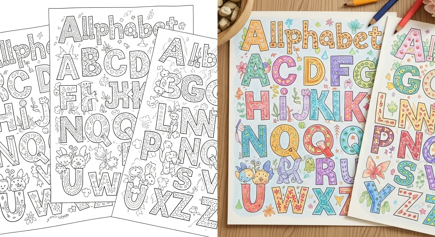 Alphabet Coloring Pages