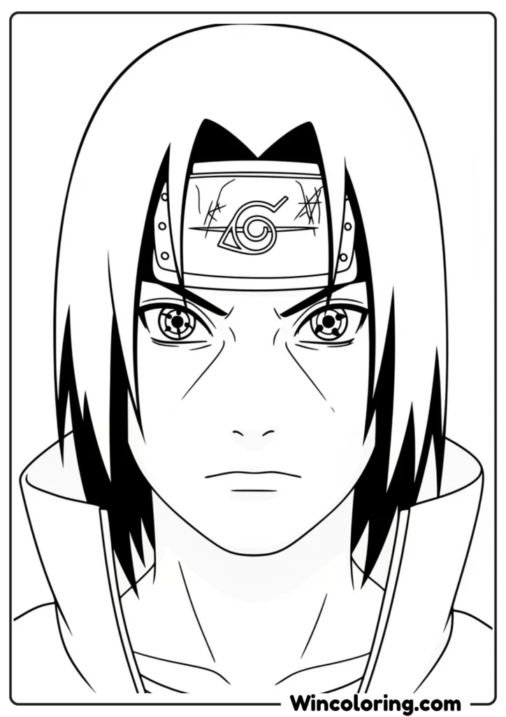 Itachi Uchiha Coloring Page