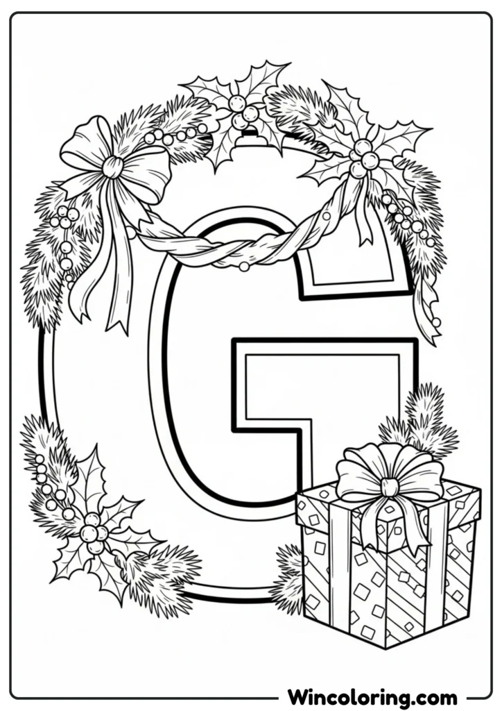 Letter G - Garland and Gift