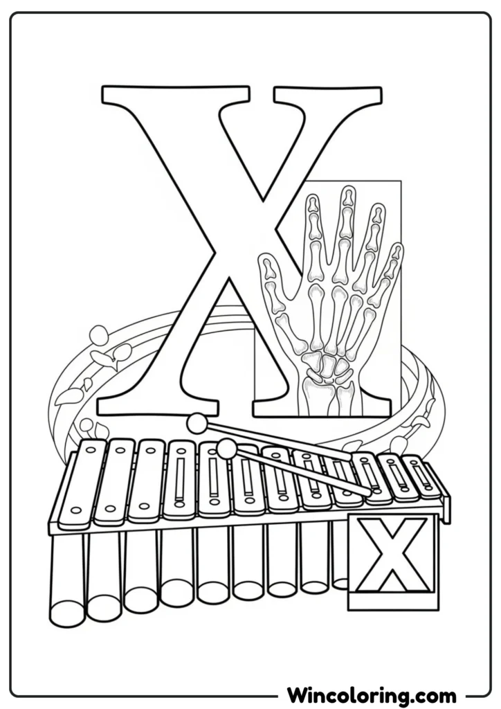 Letter X - Xylophone and X-Ray