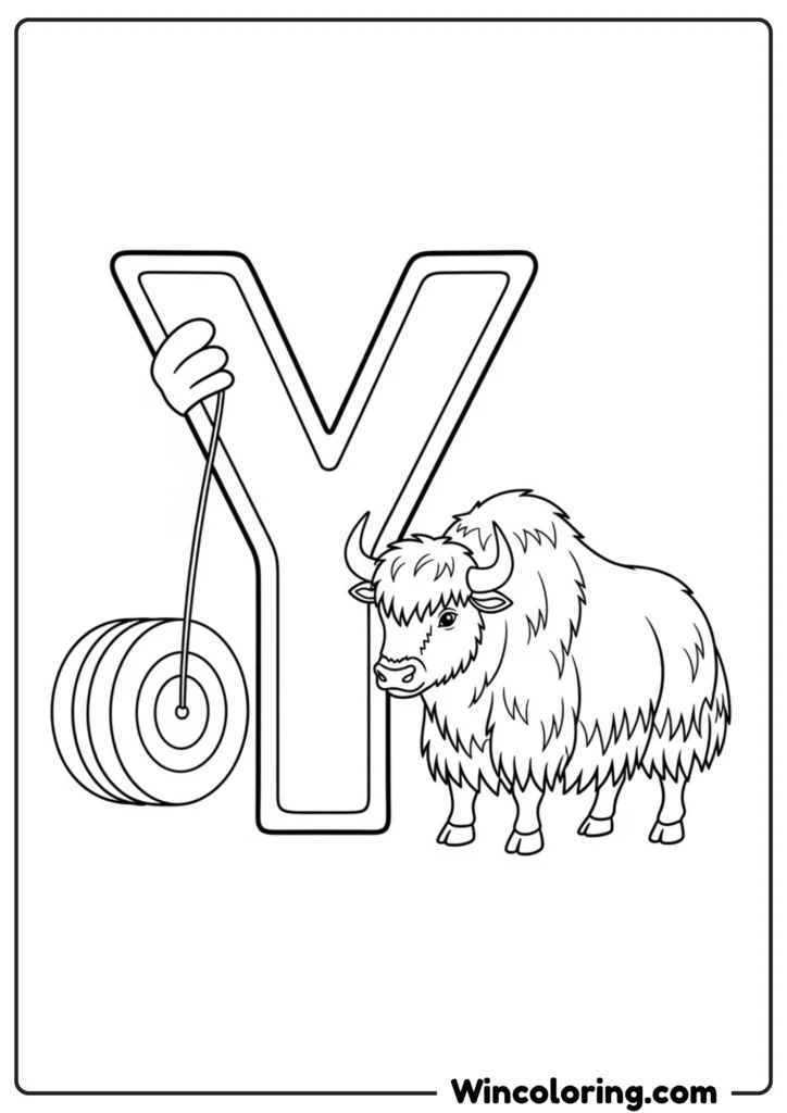 Letter Y - Yo-yo and Yak