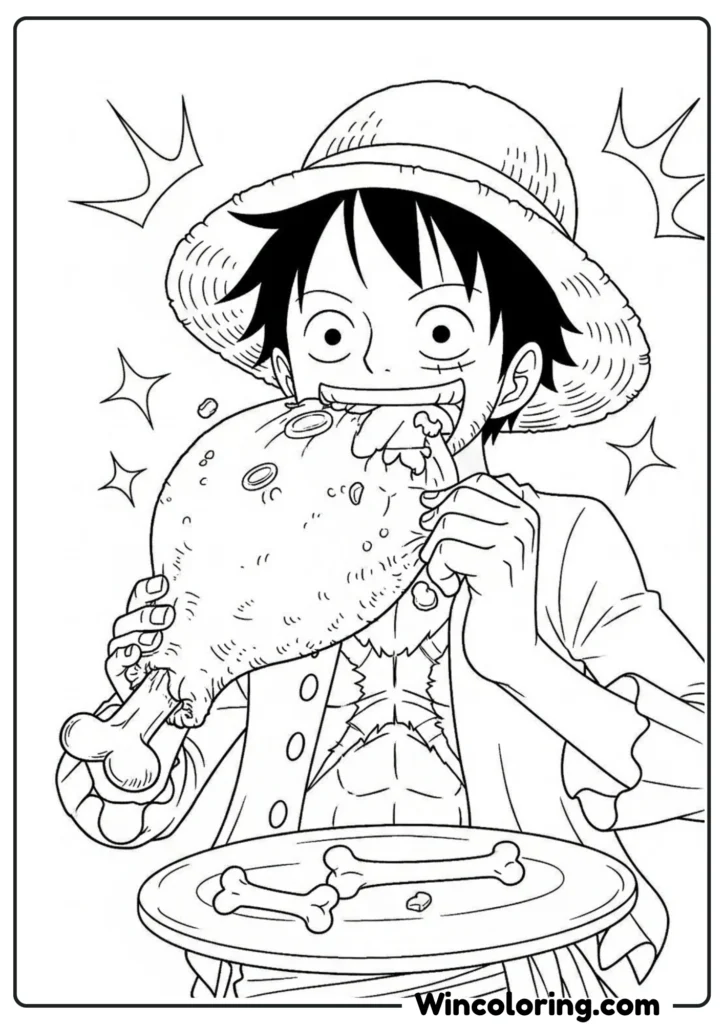 Luffy Eating Meat