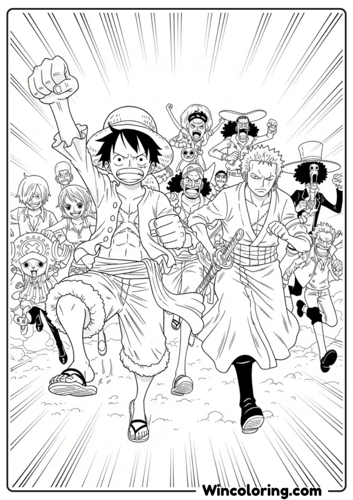 Luffy Leading the Charge