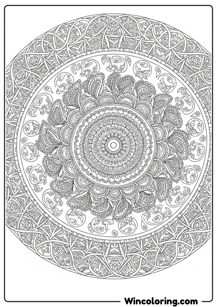 Mandala with Layered Complexity