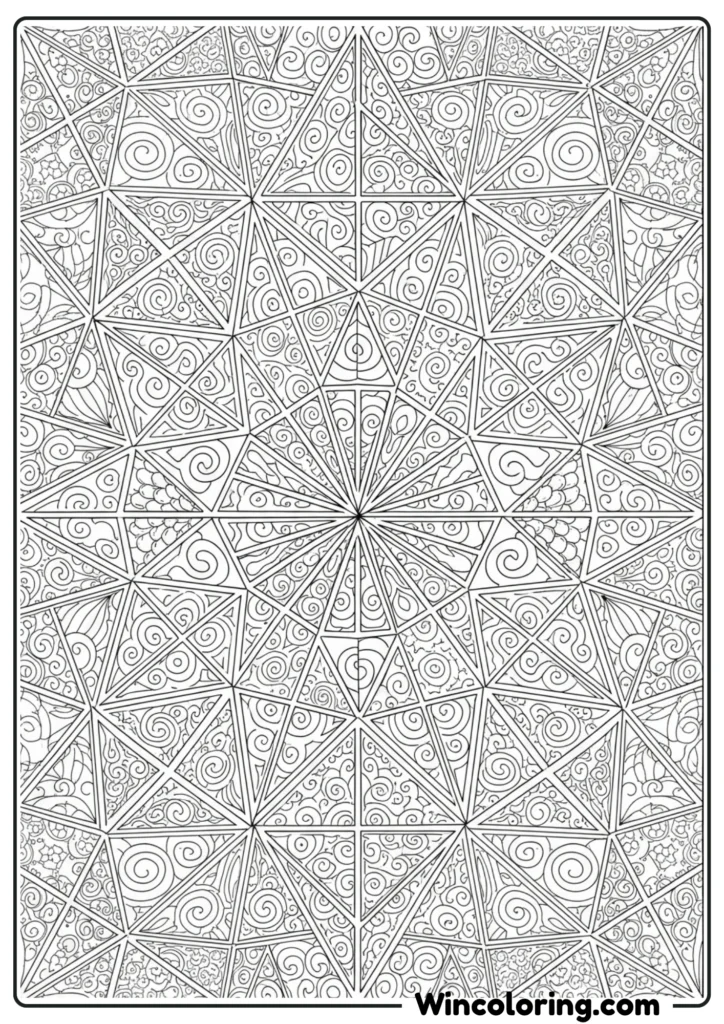 Mandala with Triangular Sections