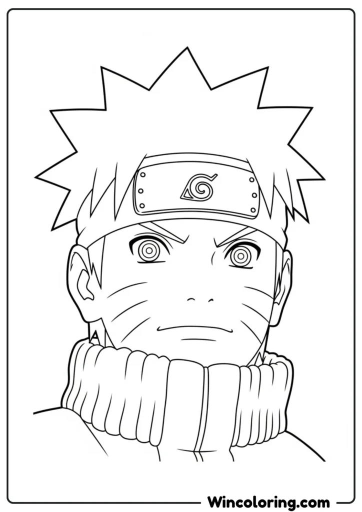 Naruto Uzumaki Coloring page
