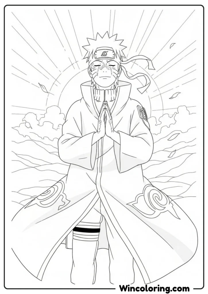 Naruto in his ultimate form after his journey