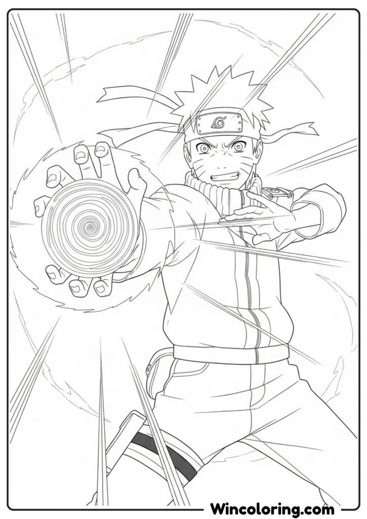 Naruto's Rasengan Attack