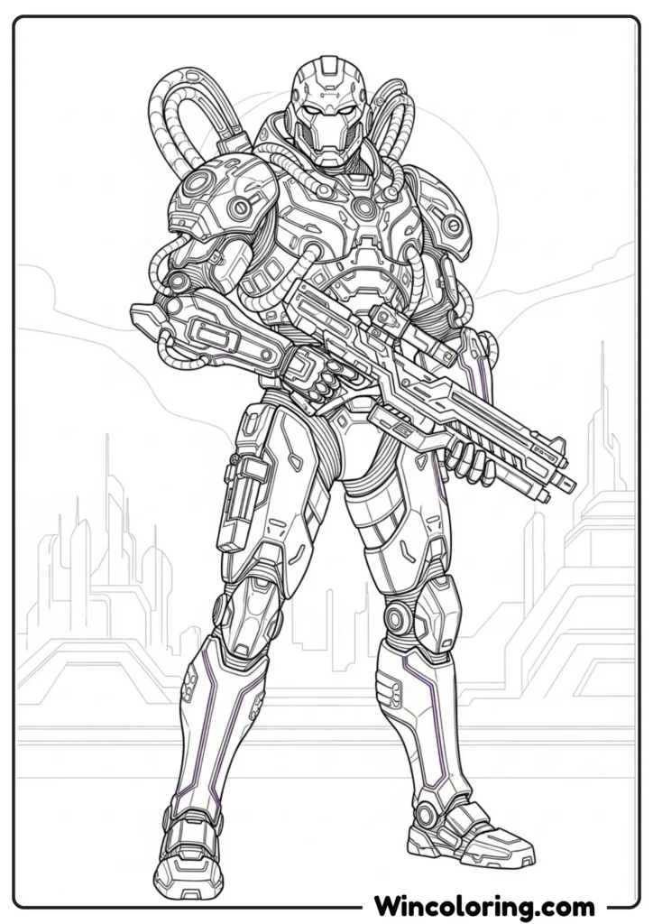 Omega Futuristic Warrio