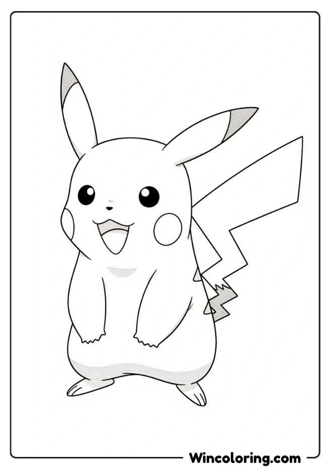 Pikachu Coloring page