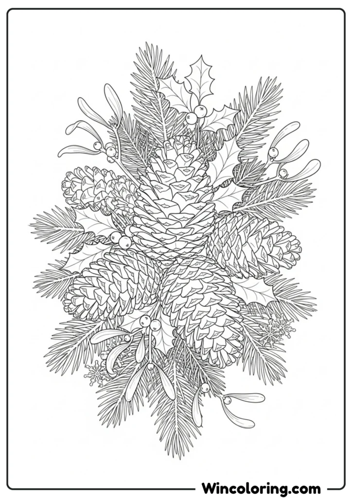 Pine Cone and Evergreen