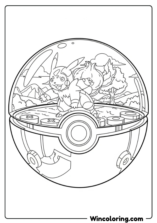 Pokemon in Poké Ball