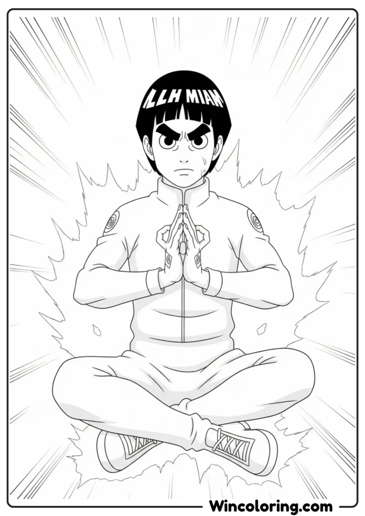 Rock Lee in his green