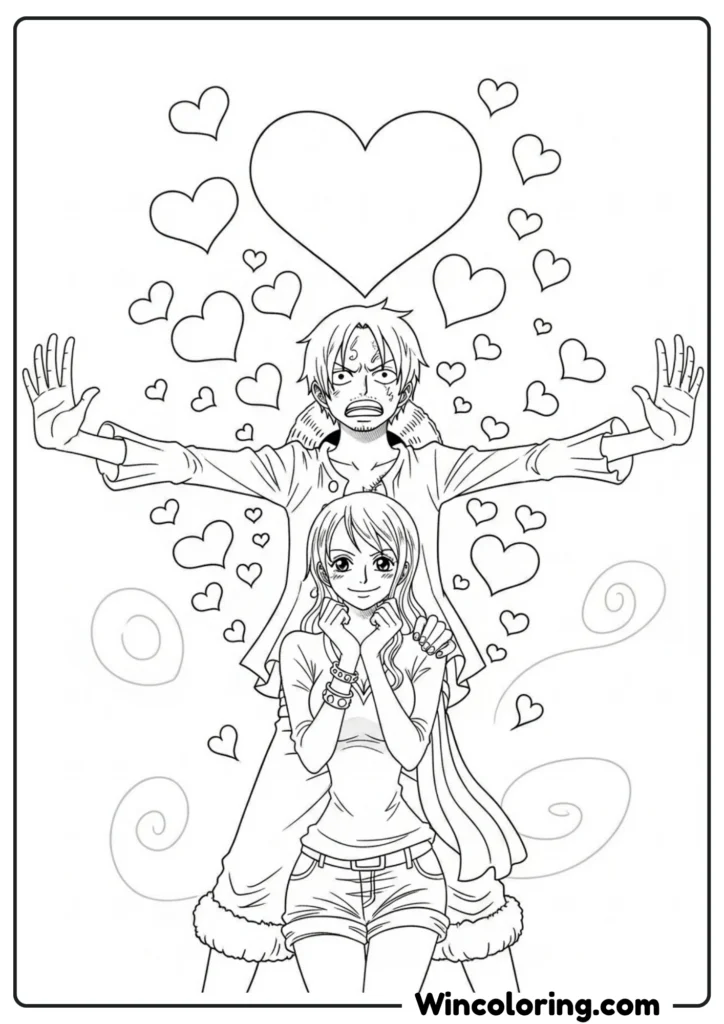 Sanji Protecting Nami