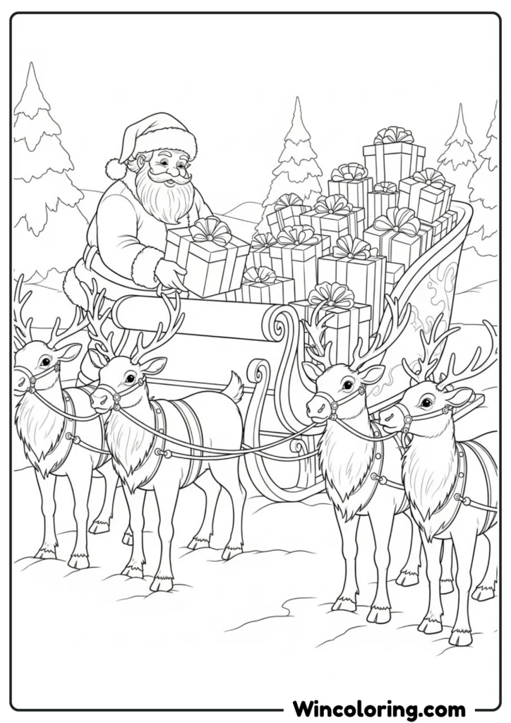 Santa and Reindeer Loading