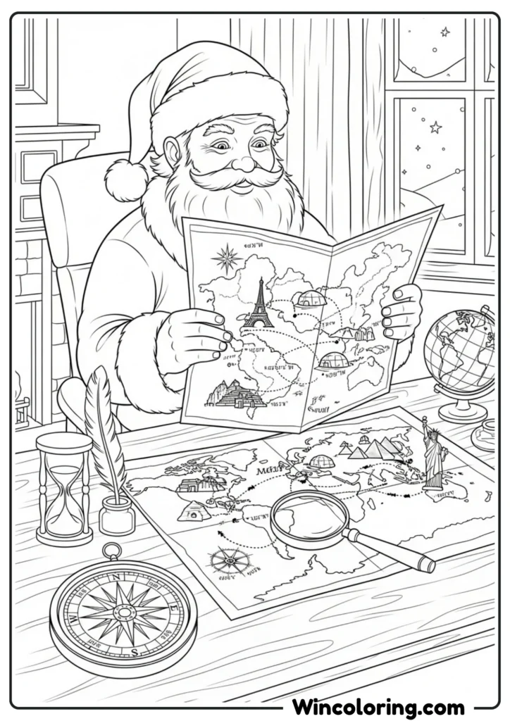 Santa's Christmas Journey Map