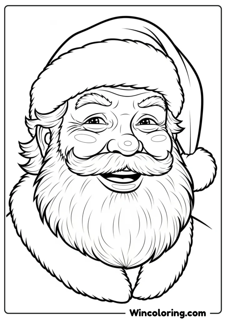 Santa's Jolly Face Portrai