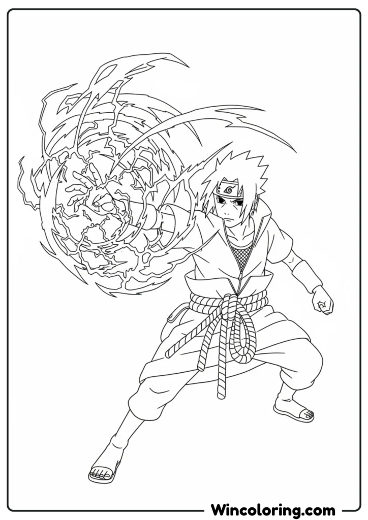 Sasuke's Chidori Attac