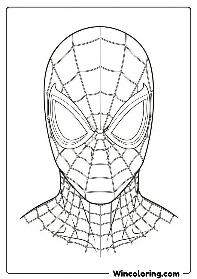 Spider-Man's masked head