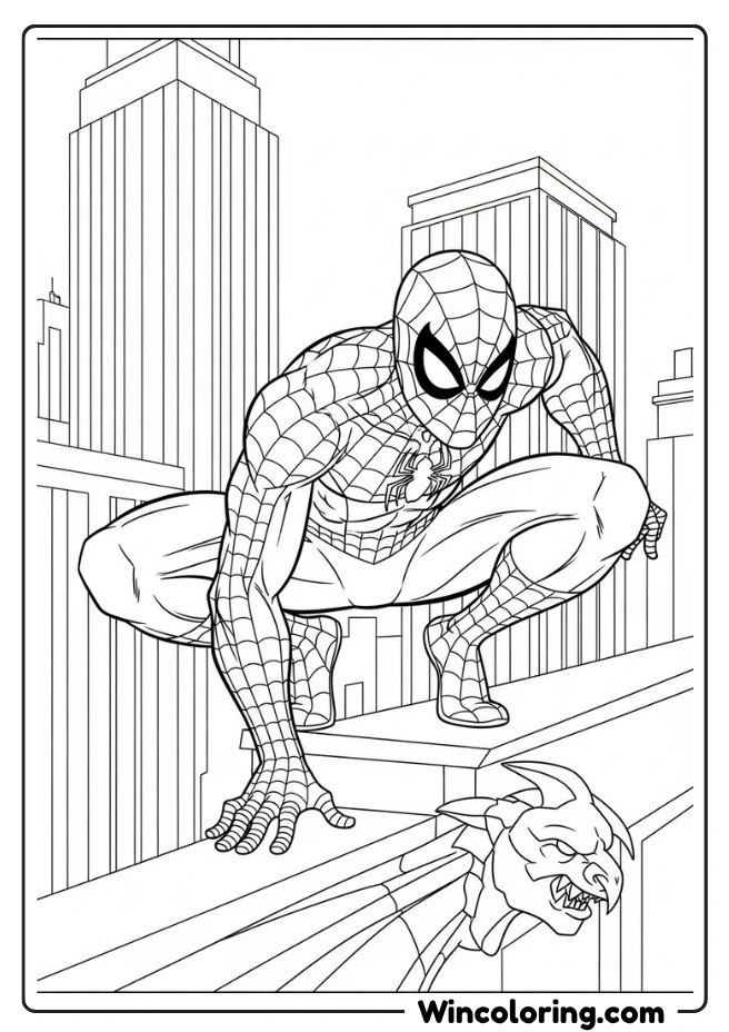 Spiderman Crouching