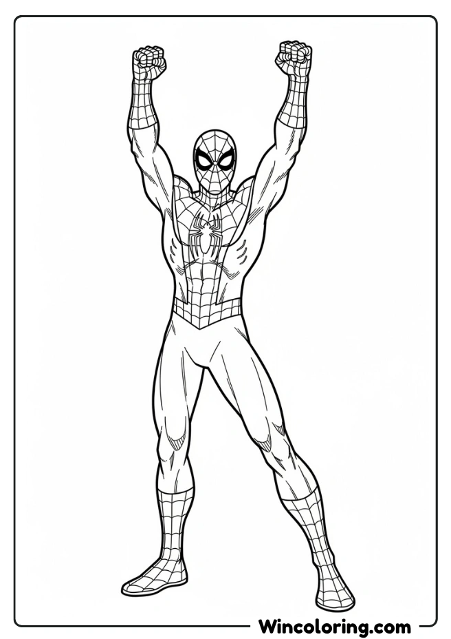 Spiderman Victory Stance