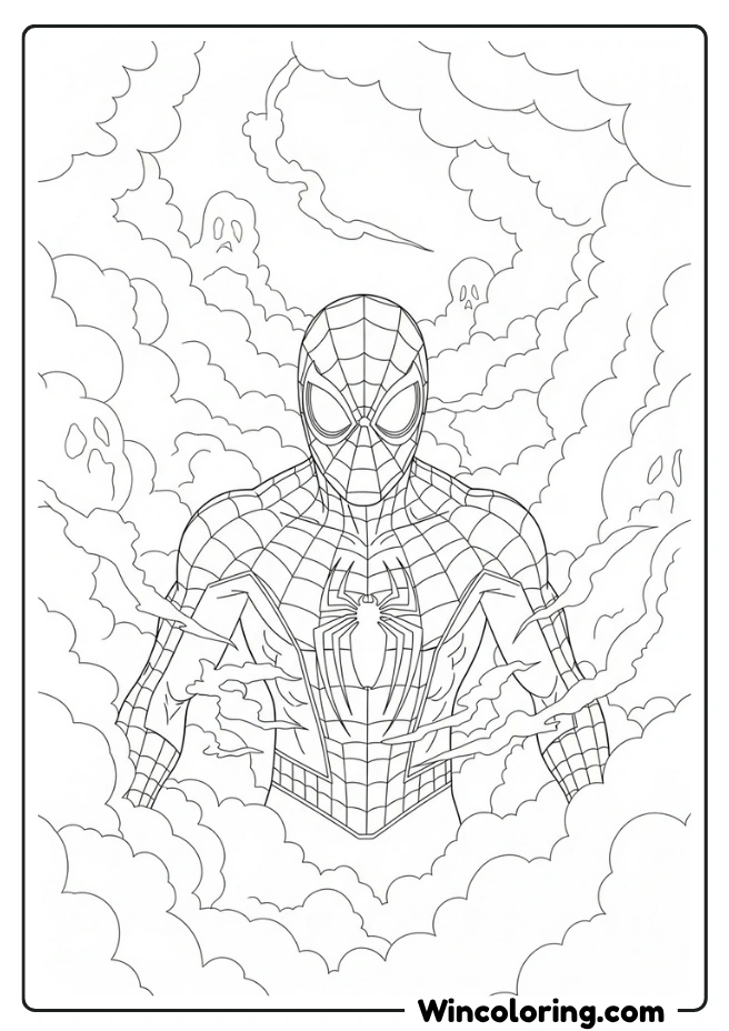 Spiderman in Fog and Mist