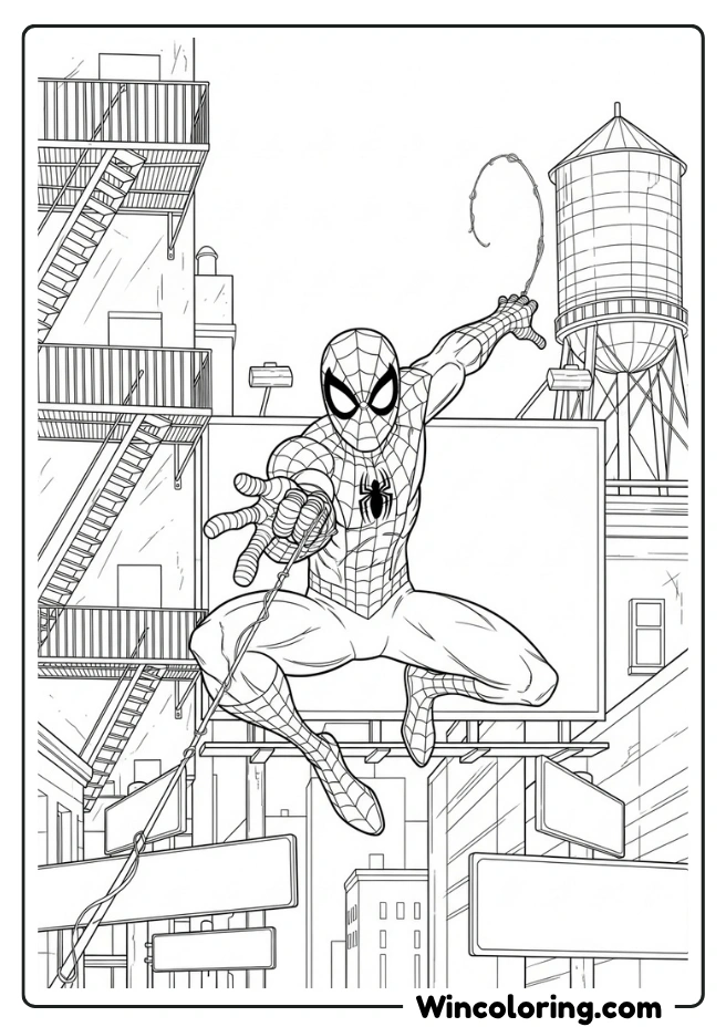 Spiderman with Environmental Elements