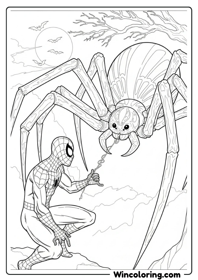 Spiderman with Oversized Spider