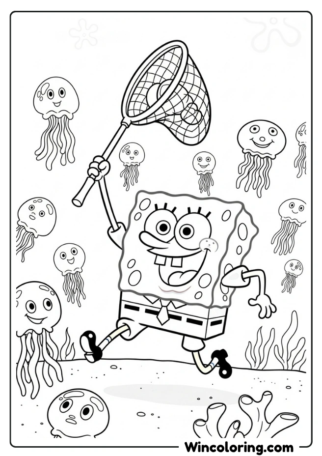 SpongeBob Jellyfishing