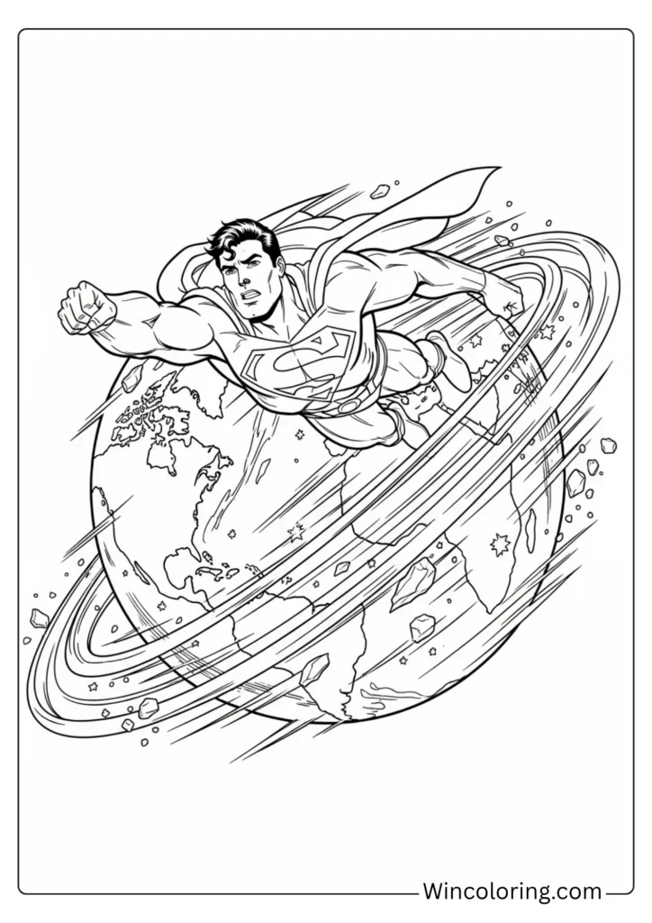 Superman spinning the Earth backward