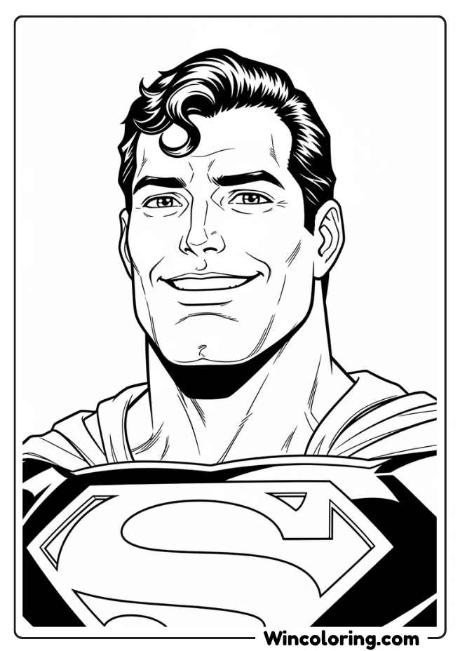 Superman's face