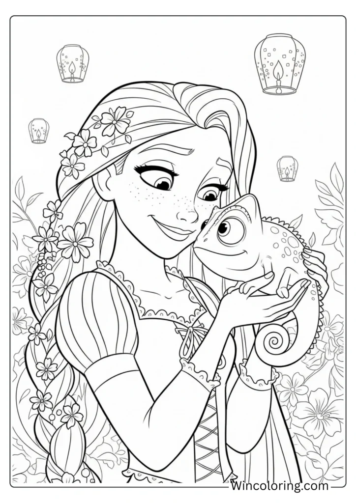 Sweet Rapunzel with Pascal