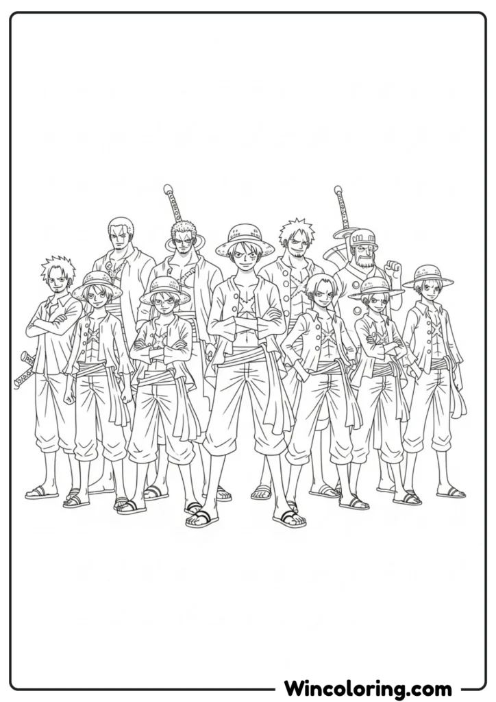 The Straw Hat Crew Together