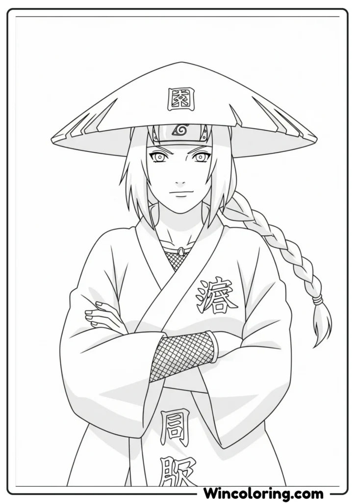 Tsunade Hokage Coloring Page