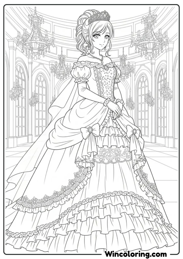 Anime Girl Princess Dress